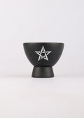 Terracotta Smudge Bowl | Black Pentagram-Image 2