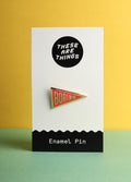 These Are Things Pin- Boring | Red-Image 1