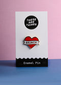 These Are Things Pin- Heart Brunch | Red-Image 1