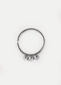 Three Gem Split Ring 20G | Clear-Image 1