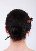 Tigers Eye Gemstone Hairpin | Black wood-Image 2