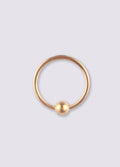 Titanium Plated Bead Ring 18G | Gold-Image 1