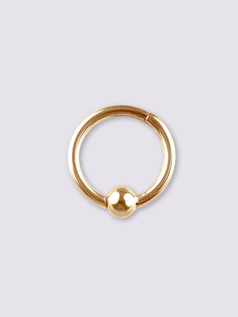 Titanium Plated Hinged Bead Ring 16G