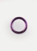 Titanium Plated Hinged Ring 14G | Purple-Image 1