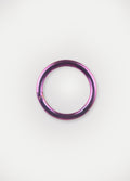 Titanium Plated Hinged Ring 16G | Purple-Image 1