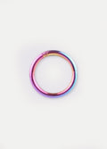 Titanium Plated Hinged Ring 16G | Rainbow-Image 1