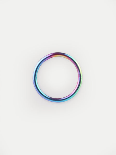 Titanium Plated Hinged Ring 16G