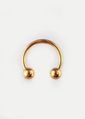 Titanium Plated Horseshoe 18G | Gold-Image 1