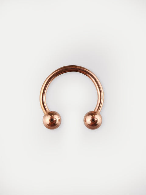 Titanium Plated Horseshoe 18G
