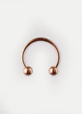 Titanium Plated Horseshoe 18G | Rose Gold-Image 2