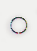 Titanium Plated Split Ring 18G | Rainbow-Image 1