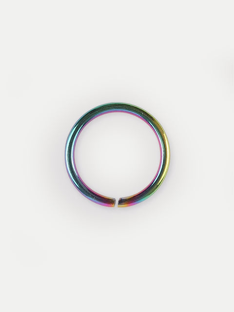 Titanium Plated Split Ring 18G