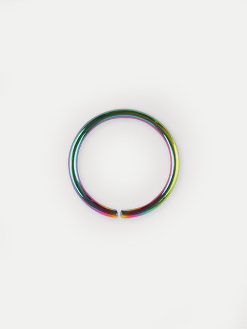Titanium Plated Split Ring 18G