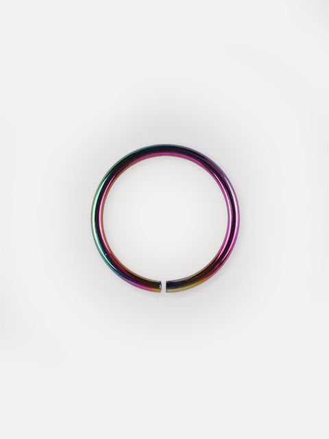 Titanium Plated Split Ring 20G