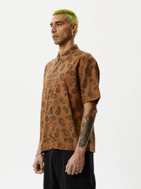 Tradition - Hemp Paisley Short Sleeve Shirt