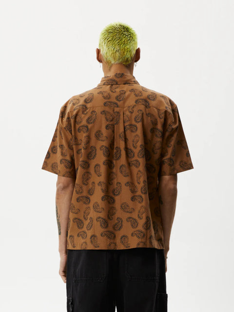 Tradition - Hemp Paisley Short Sleeve Shirt