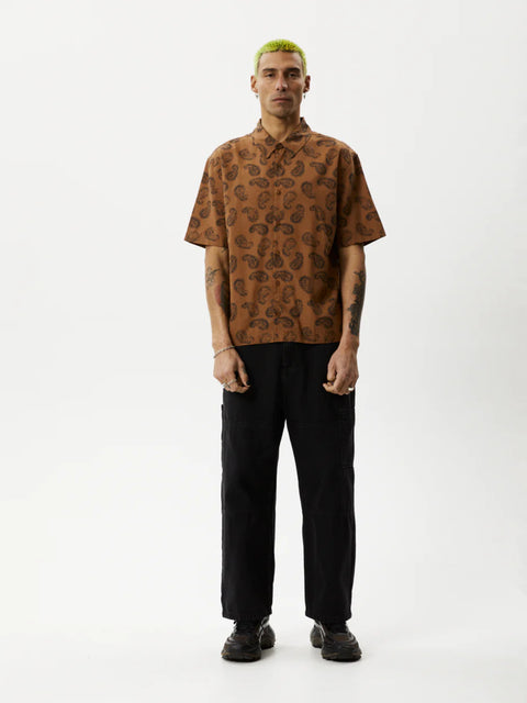 Tradition - Hemp Paisley Short Sleeve Shirt