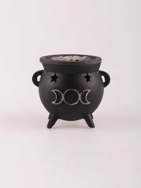 Triple Moon Cauldron Cone Holder