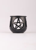 Triple Moon Pentacle Soapstone Resin Burner | One Colour-Image 2