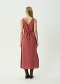 Tully - Seersucker Maxi Dress | Rose Check-Image 2