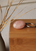 Tumbled Crystal Keyring | Rose Quartz-Image 1