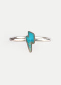 Turquoise Bolt Sterling Silver Ring | One Colour-Image 2