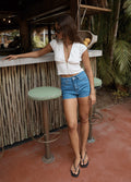 Twila - Linen Button Up Top | White-Image 5