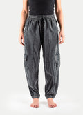Unisex Cotton Cargo Pants | Stone Black-Image 1