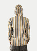 Unisex Cotton Gheri Hoody | Olive Blue Stripe-Image 4