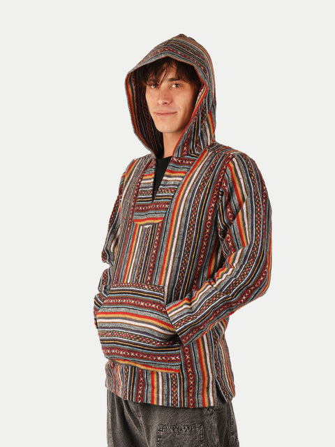 Unisex Cotton Stripey Hoody