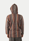 Unisex Cotton Stripey Hoody | Black Multi Stripe-Image 5