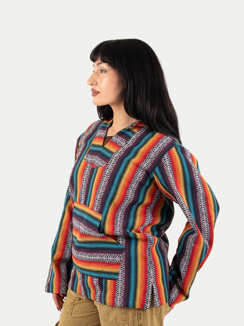 Unisex Cotton Stripey Hoody