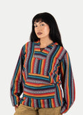 Unisex Cotton Stripey Hoody | Rainbow-Image 4
