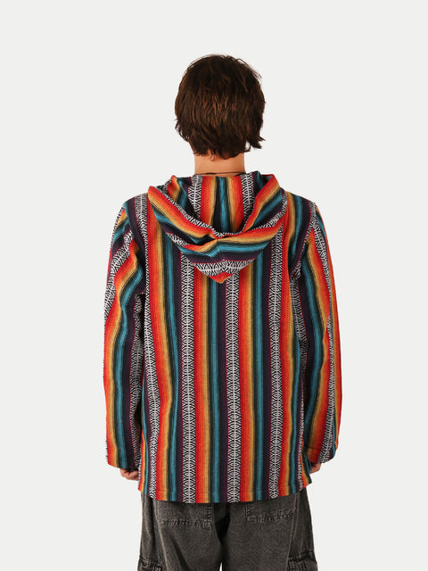 Unisex Cotton Stripey Hoody