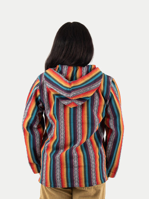 Unisex Cotton Stripey Hoody