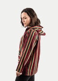 Unisex Cotton Stripey Hoody | Rasta-Image 4