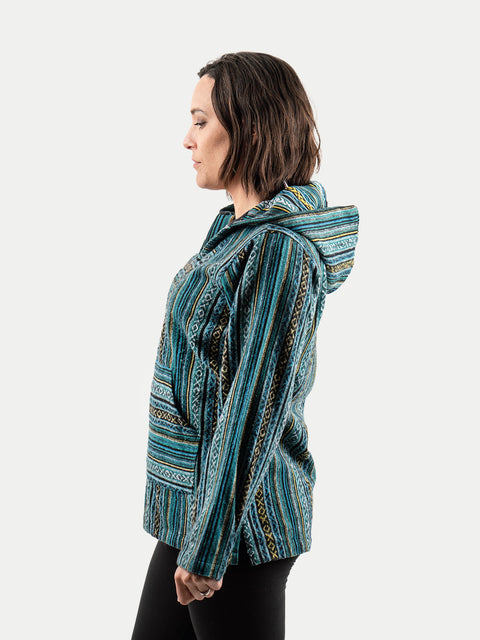 Unisex Cotton Stripey Hoody