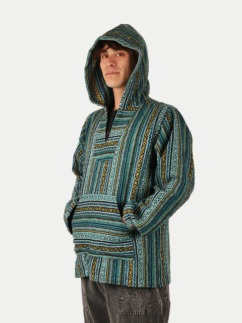 Unisex Cotton Stripey Hoody