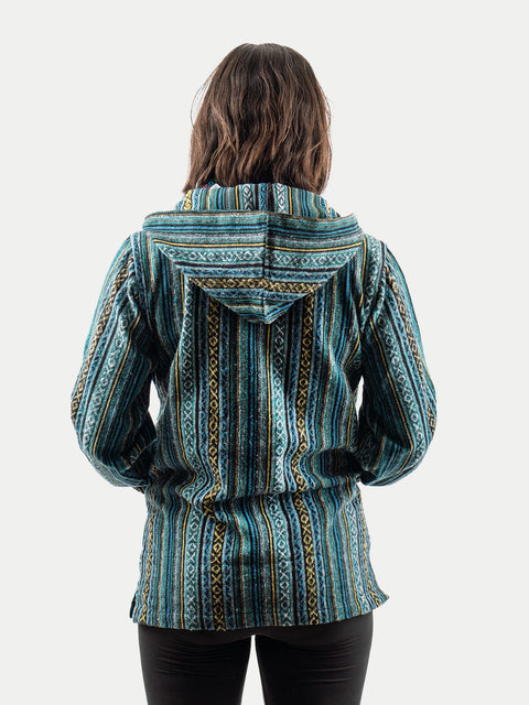 Unisex Cotton Stripey Hoody