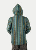 Unisex Cotton Stripey Hoody | Teal Stripe-Image 6
