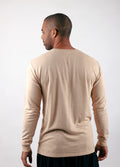 Unisex Organic Hemp Bamboo LS Tee | Oat-Image 6