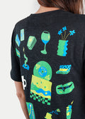 Unisex Organic Hemp Bamboo Print Tee | Kick Ons-Image 6