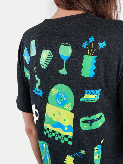 Unisex Organic Hemp Bamboo Print Tee