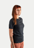 Unisex Organic Hemp Bamboo Tee | Black-Image 3