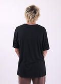 Unisex Organic Hemp Bamboo Tee | Black-Image 5