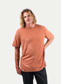 Unisex Organic Hemp Bamboo Tee | Clay-Image 1