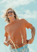 Unisex Organic Hemp Bamboo Tee | Clay-Image 2