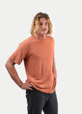 Unisex Organic Hemp Bamboo Tee | Clay-Image 3