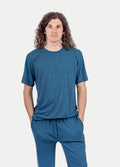 Unisex Organic Hemp Bamboo Tee | Ink Blue-Image 1