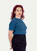 Unisex Organic Hemp Bamboo Tee | Ink Blue-Image 4